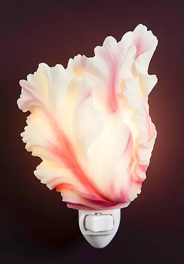 Parrot Tulip - Hand Painted Marble Night Light - Mellow Monkey