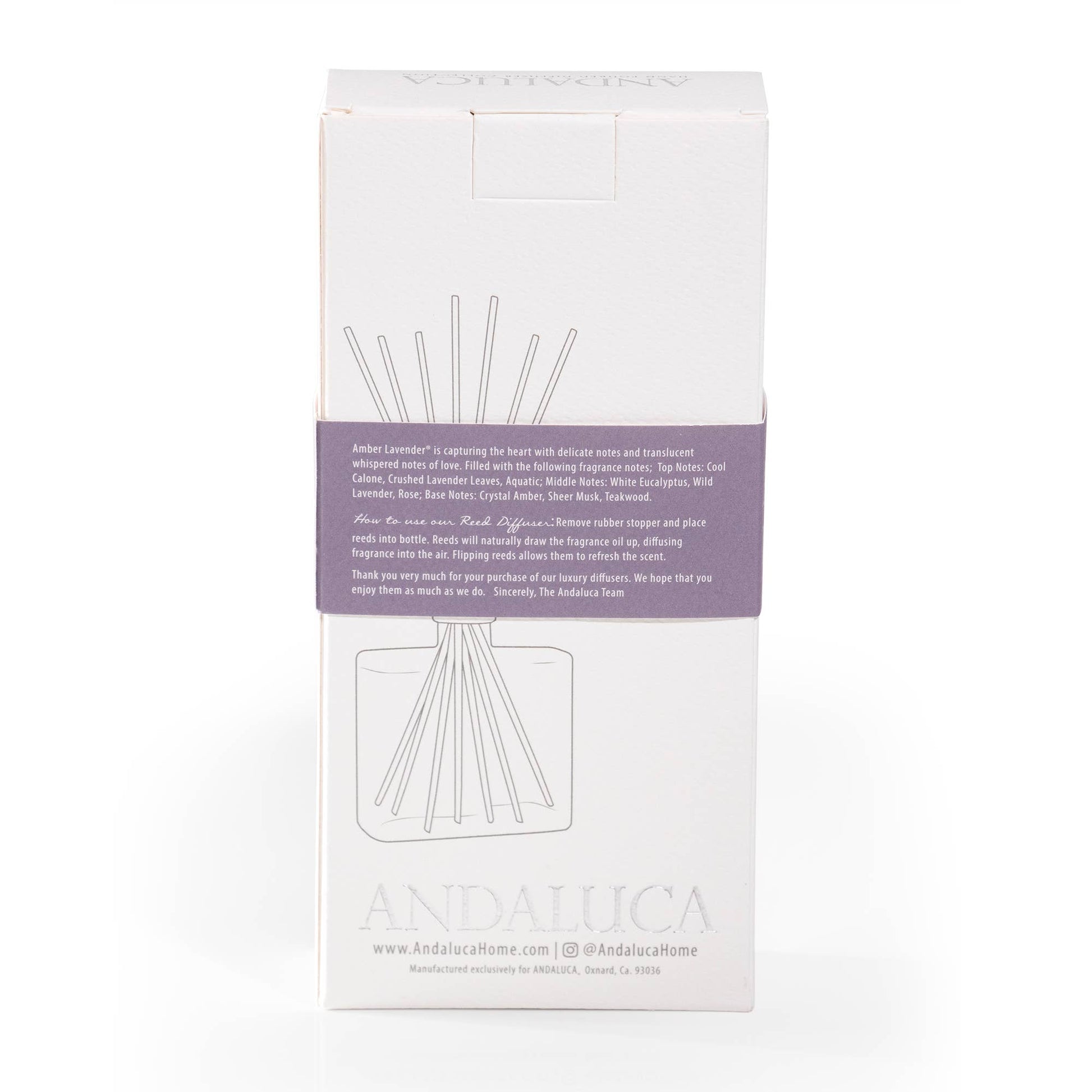 Amber Lavender Botanical Reed Diffuser - Mellow Monkey
