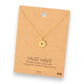 Dainty Sun Pendant Necklace - 16-in - 18K Gold Dipped - Mellow Monkey