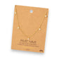 Crystal Drop Necklace - 16-in - 18K Gold Dipped - Mellow Monkey