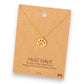 Paw Print Gold Dipped Pendant Necklace - 16-in - Mellow Monkey