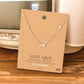 Dainty Rectangle Pendant Necklace - 16-in - Rhodium Plated - Mellow Monkey