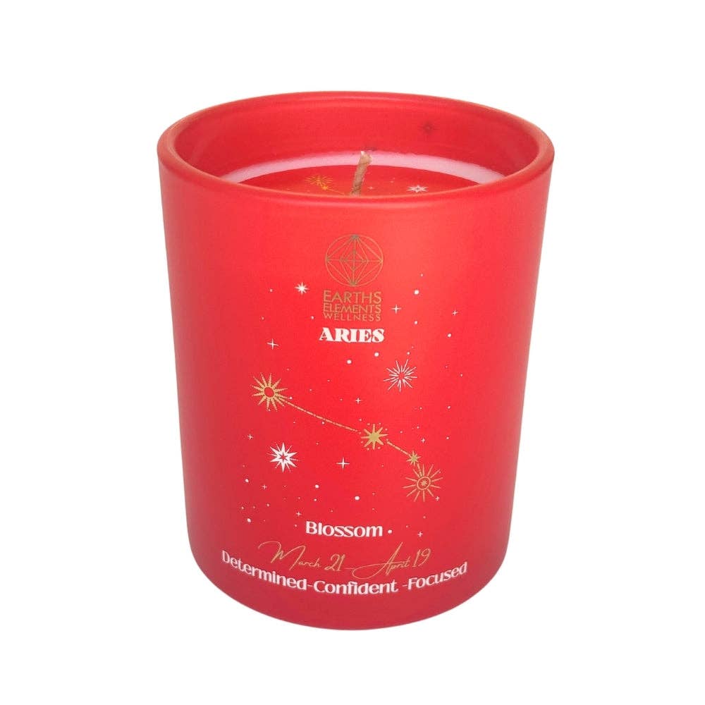 Aries - Zodiac Hand Poured Candle – Mellow Monkey