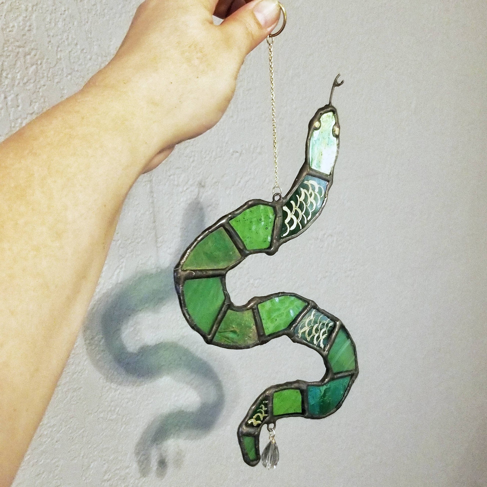 Stained Glass Suncatcher - Snake - Mellow Monkey