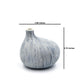 Mini Omo - Handcrafted Porcelain Bud Vase - With with Blue Lines - 2.7 x 2 x 2.8 in - Mellow Monkey