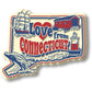 Love from Connecticut - Vintage State Magnet - 3-in - Mellow Monkey