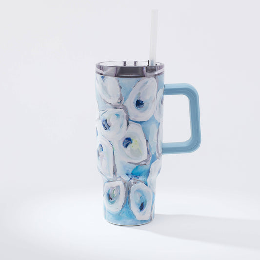 Ebb and Flow 40-oz Insulated Tumbler - Kim Hovell Art - Mellow Monkey