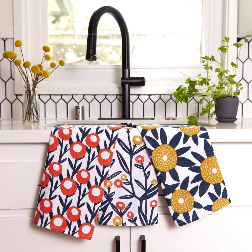 Field of Flowers - Kitchen Towels - Set of 3 - Mellow Monkey