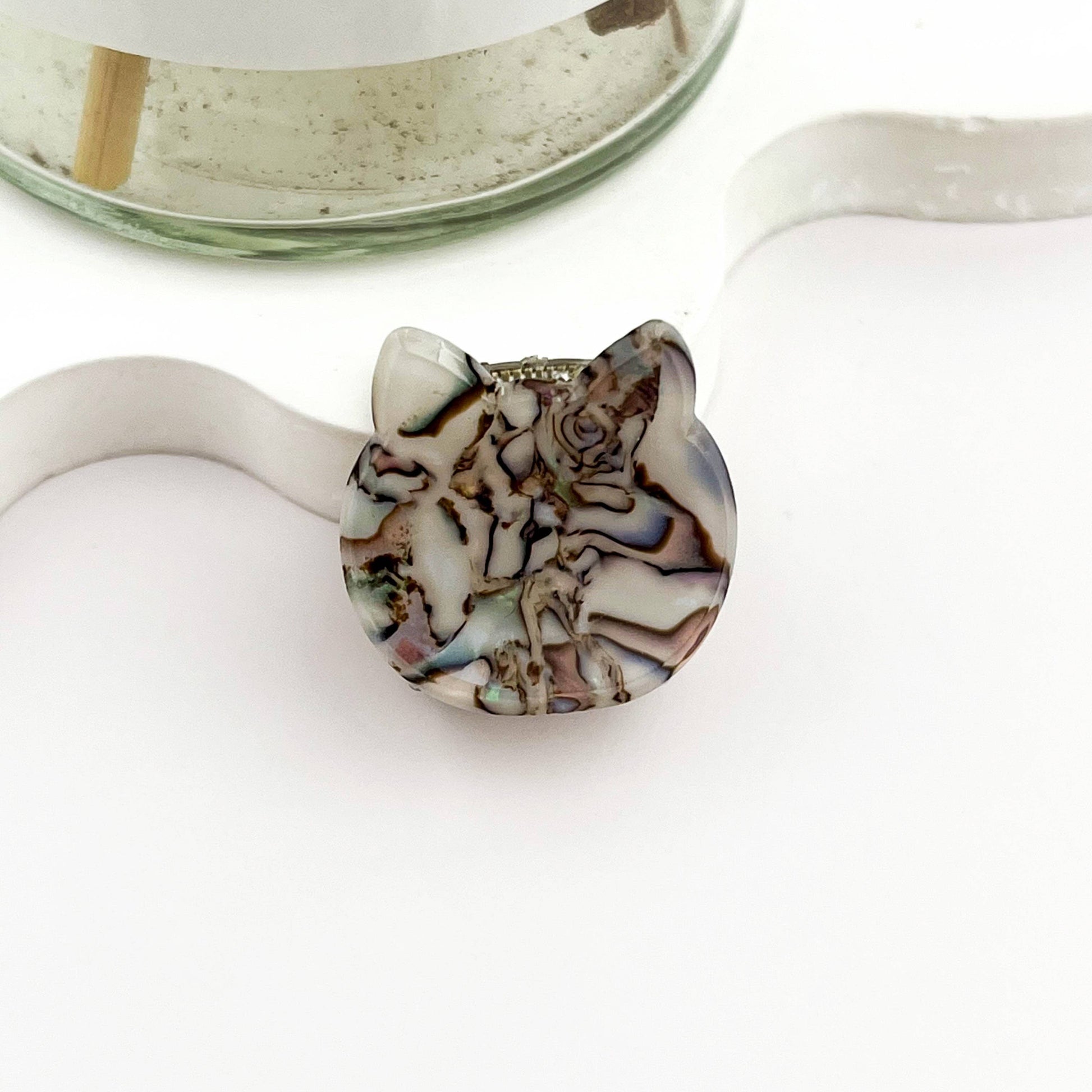 🐱 Mini Cat Hair Claw – Cute Acetate Kitty Clip 😻: D - Mellow Monkey