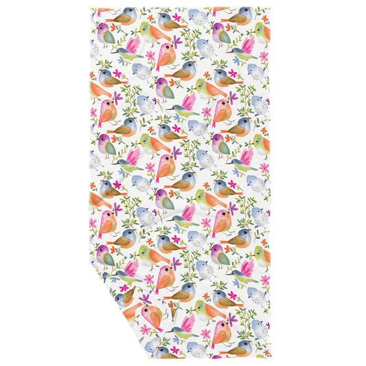 Birds and Branches - Double Sided - Waffle Dish Towel - Mellow Monkey