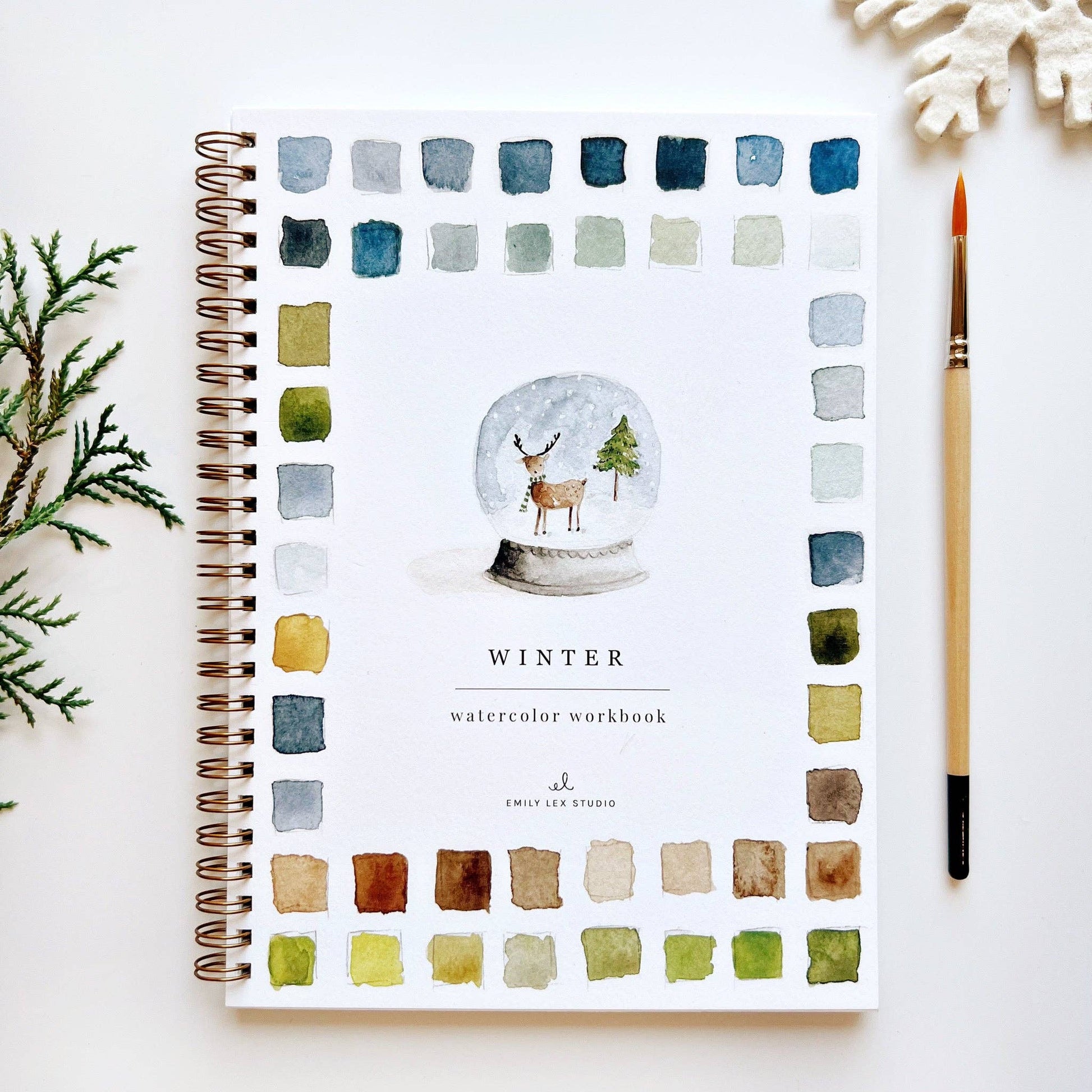 Winter - Watercolor Workbook - Mellow Monkey