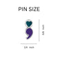 Semicolon Suicide Prevention & Awareness Lapel Pin - Mellow Monkey