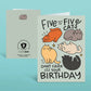 Five Out Of Five Cats - Birthday Greeting Card - Mellow Monkey