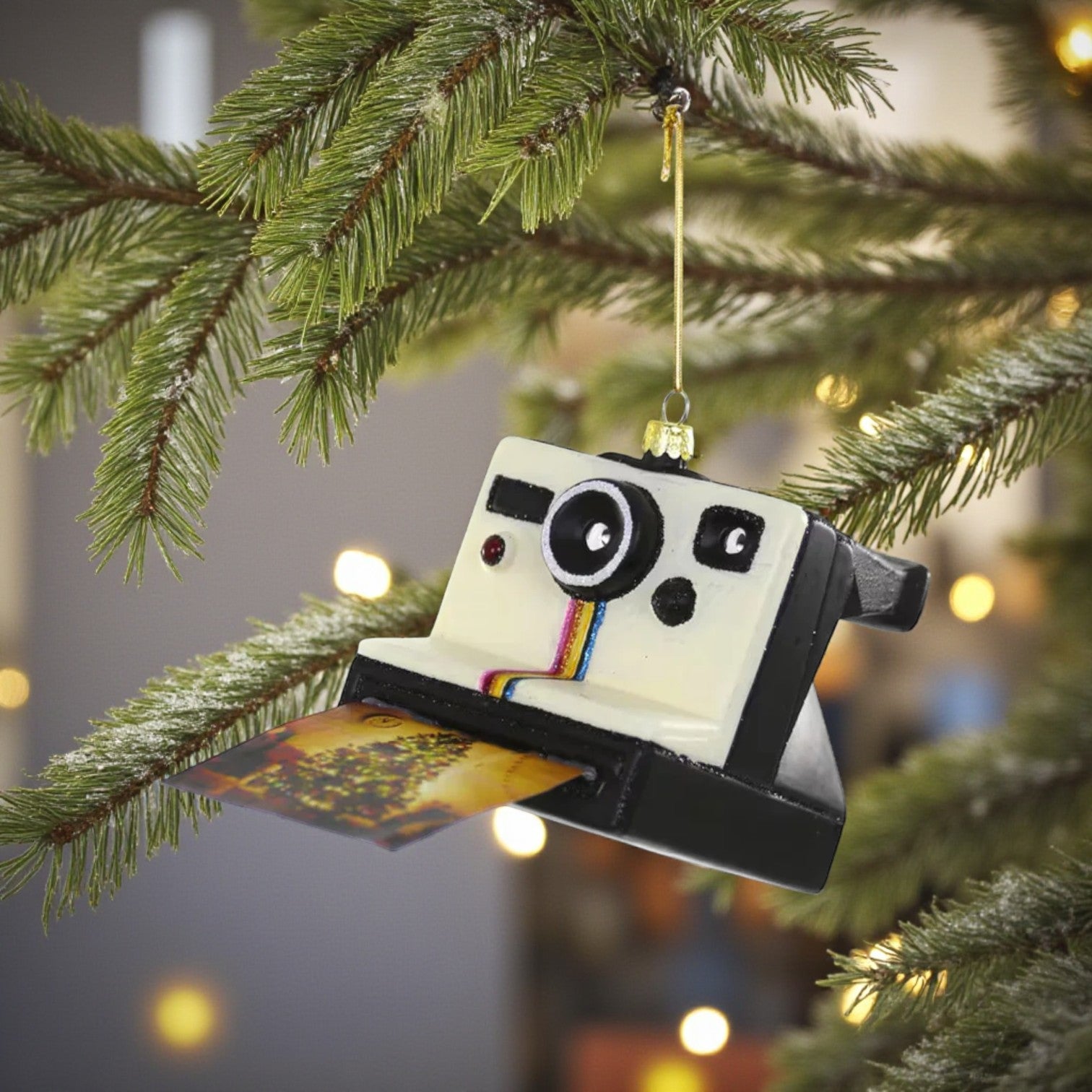 Instant Photo Camera - Cody Foster Ornament - 3-1/4-in - Mellow Monkey