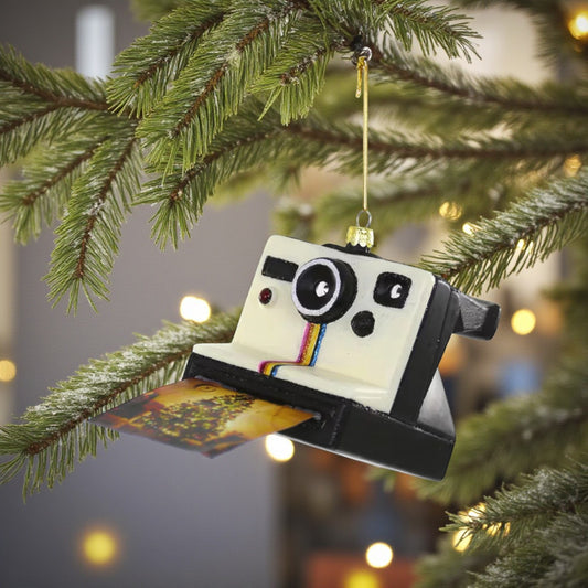 Instant Photo Camera - Cody Foster Ornament - 3-1/4-in - Mellow Monkey