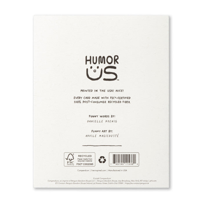 Humor Us Greeting Card - Birthday - The Best Cure For A Hangover Is - Mellow Monkey