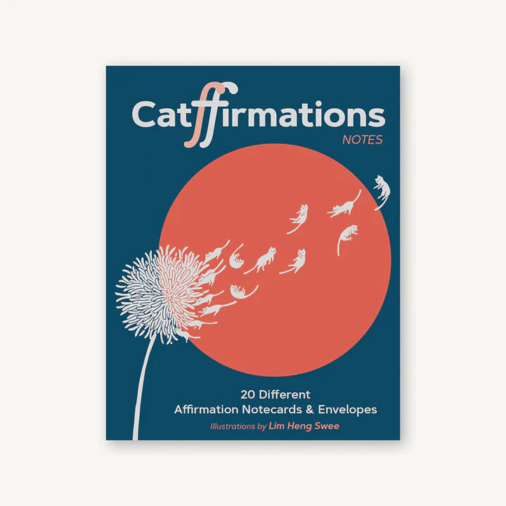 Catffirmations Notes - 20 Different Affirmation Notecards & Envelopes - Mellow Monkey