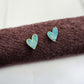 Fairytale Hearts Earrings - Aqua Whisper