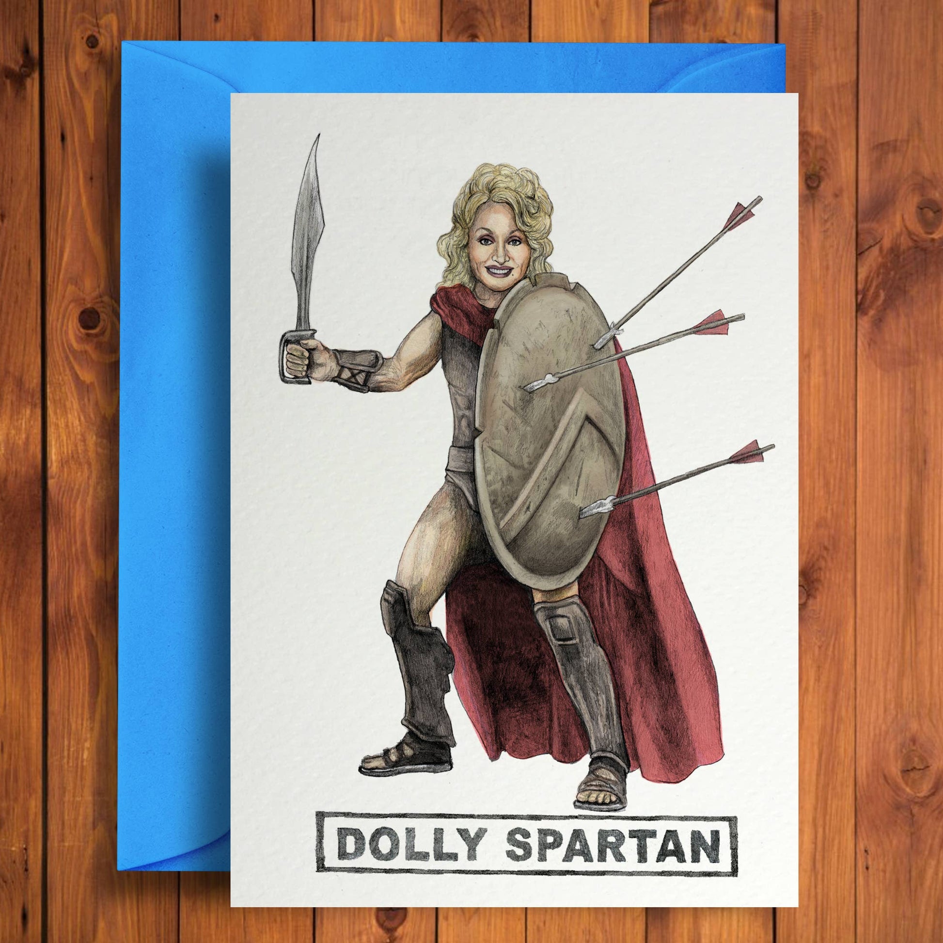 Dolly Spartan - Greeting Card - Mellow Monkey