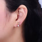 18K Gold Filled Fairy Wings Micro Paved CZ Stud Earrings - Mellow Monkey