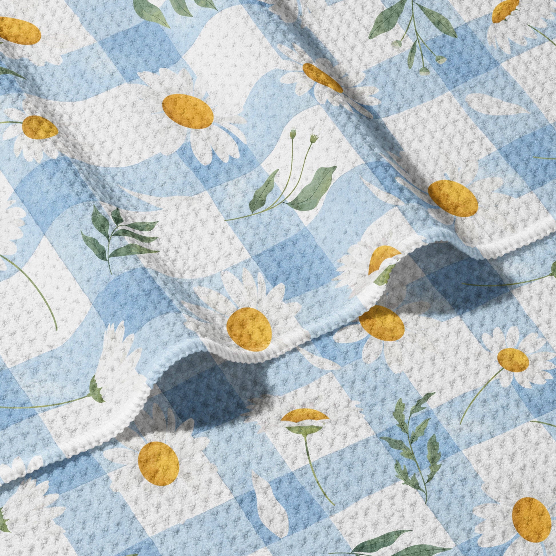 Daisy - Double Sided - Waffle Dish Towel - Mellow Monkey