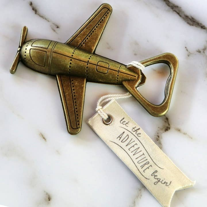 Let The Adventure Begin - Airplane Bottle Opener - Mellow Monkey