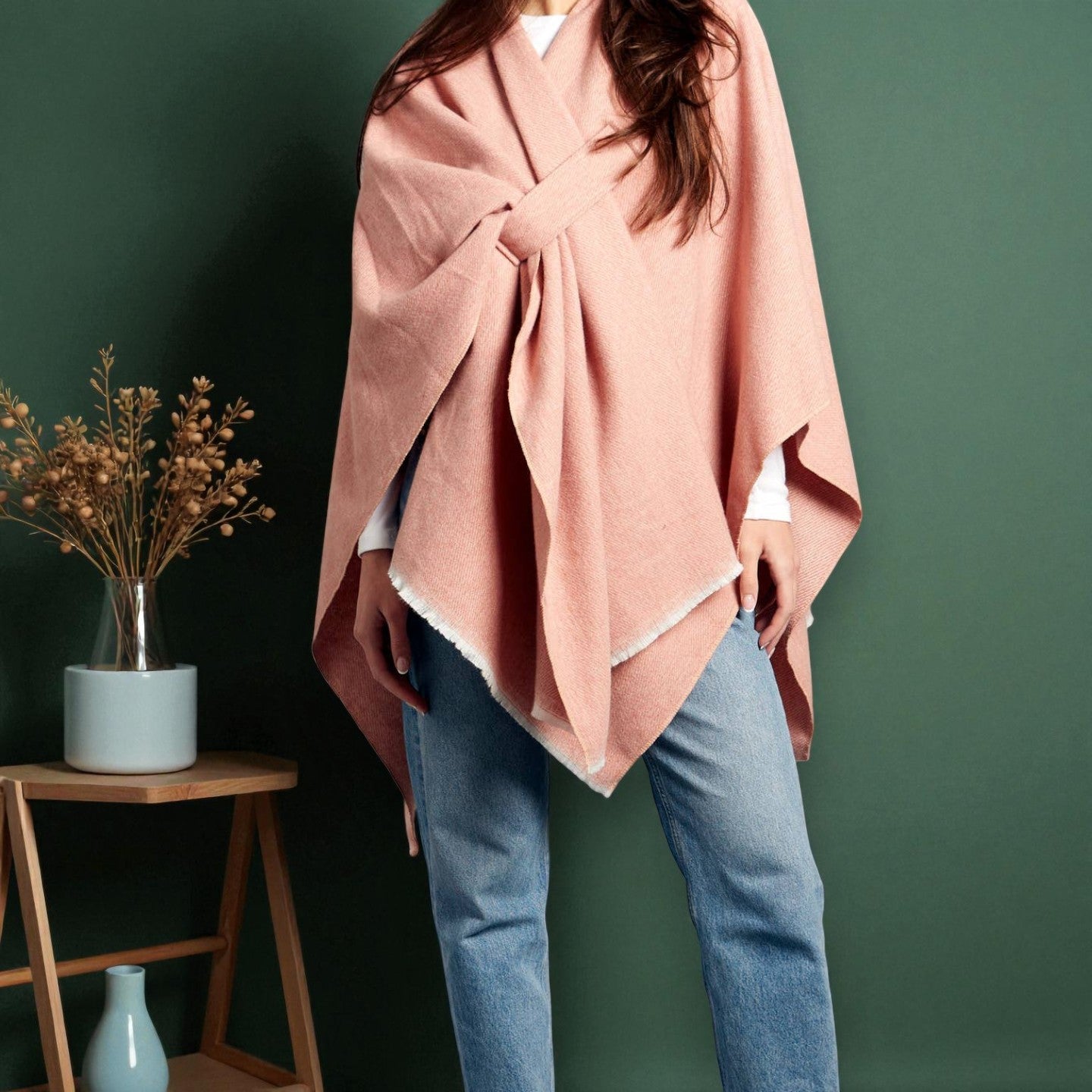 Pink - Blakely Ruana - Mellow Monkey