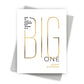 Big One Birthday Card – Modern Birthday Greeting Card - Mellow Monkey