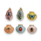 Resin Shell Shaped Magnet With Flora/Fauna Image - 4-in - Mellow Monkey