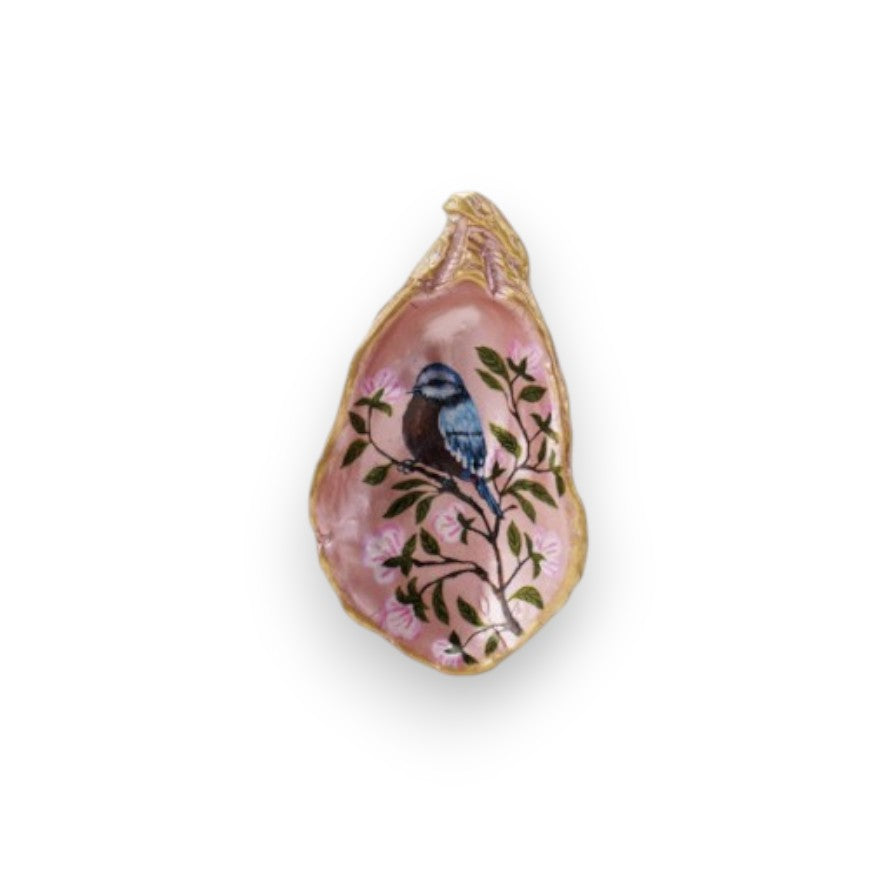 Resin Shell Shaped Magnet With Flora/Fauna Image - 4-in - Mellow Monkey