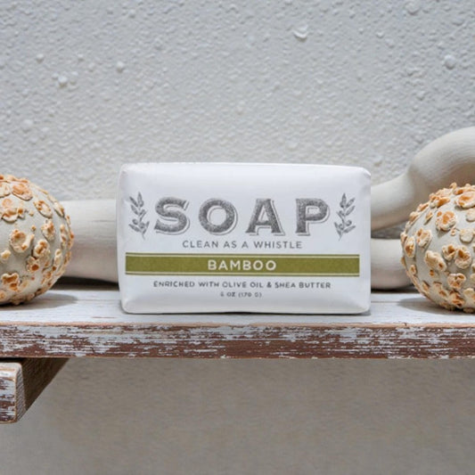 Bamboo Scented Olive Oil & Shea Butter Milled Bar Soap