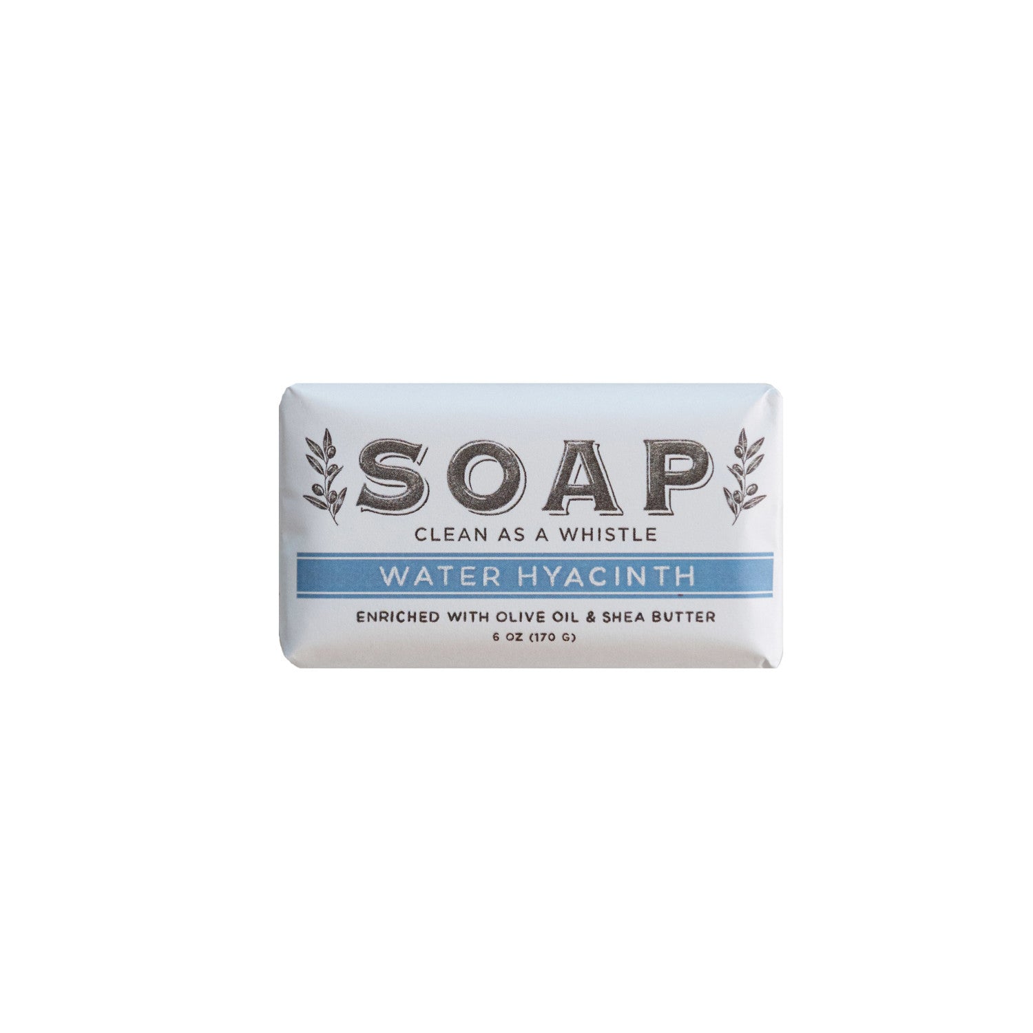 Water Hyacinth Scented Olive Oil & Shea Butter Milled Bar Soap, Made In The U.S.A.