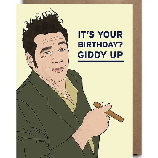 It's Your Birthday? Giddy Up - Birthday Greeting Card - Mellow Monkey