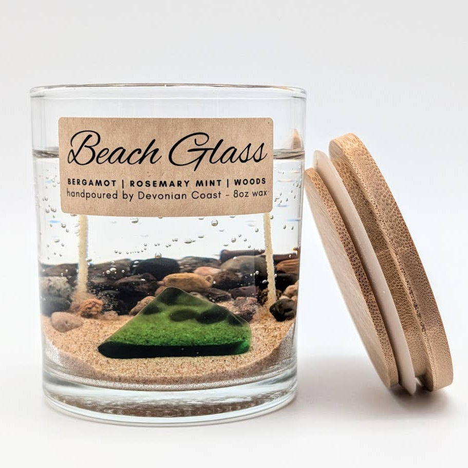 Beach Glass - Double Wick Gel Candle - 8-oz - Mellow Monkey
