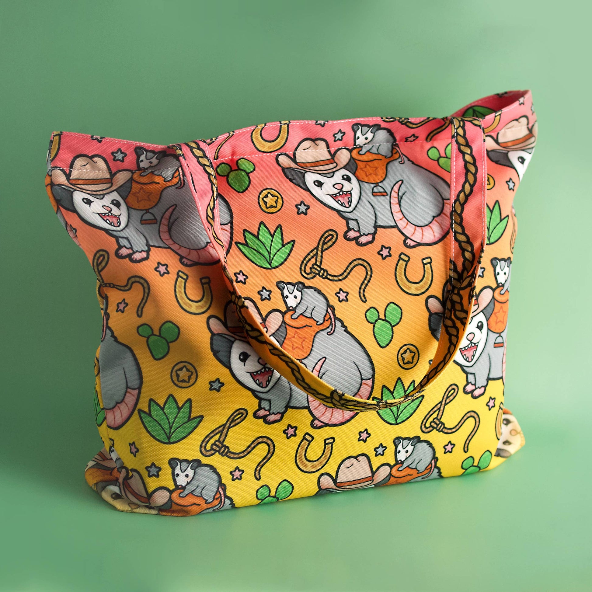 Possum Posse Tote Bag - Zippered - Washable - Mellow Monkey