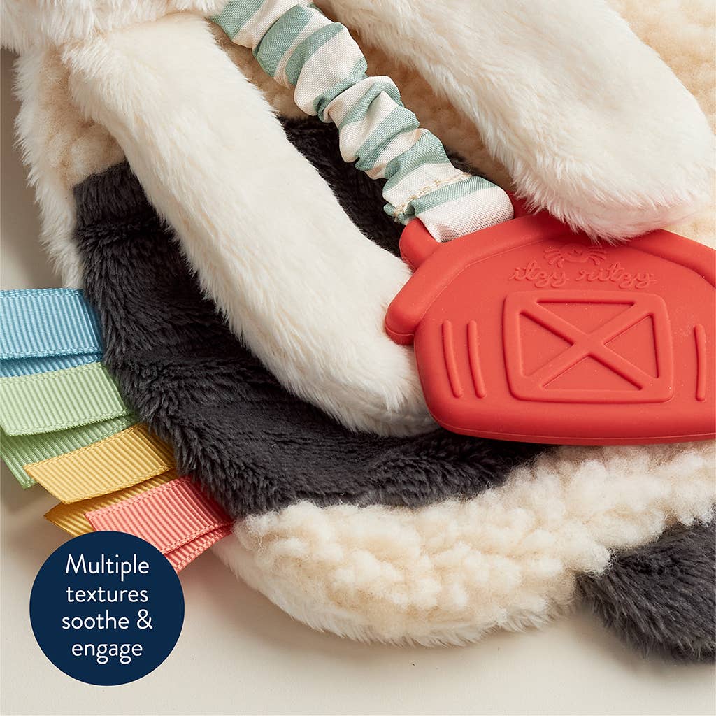 Cow Itzy Friends Lovey™ Plush + Teether Toy - Mellow Monkey