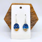 Handmade/Handcrafted Resin Ocean Beach Wave Oval Earrings - Mellow Monkey