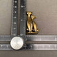 Brass Couple Cats Desktop Ornament - 2-in.