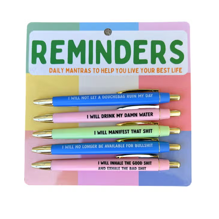 Reminders Pen Set - Mellow Monkey