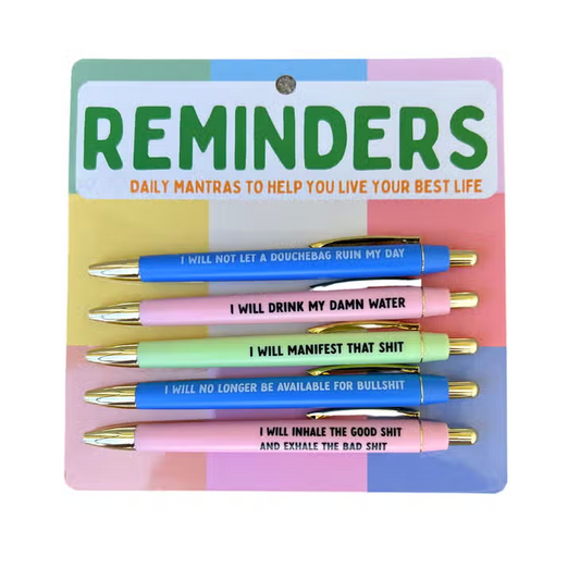 Reminders Pen Set - Mellow Monkey