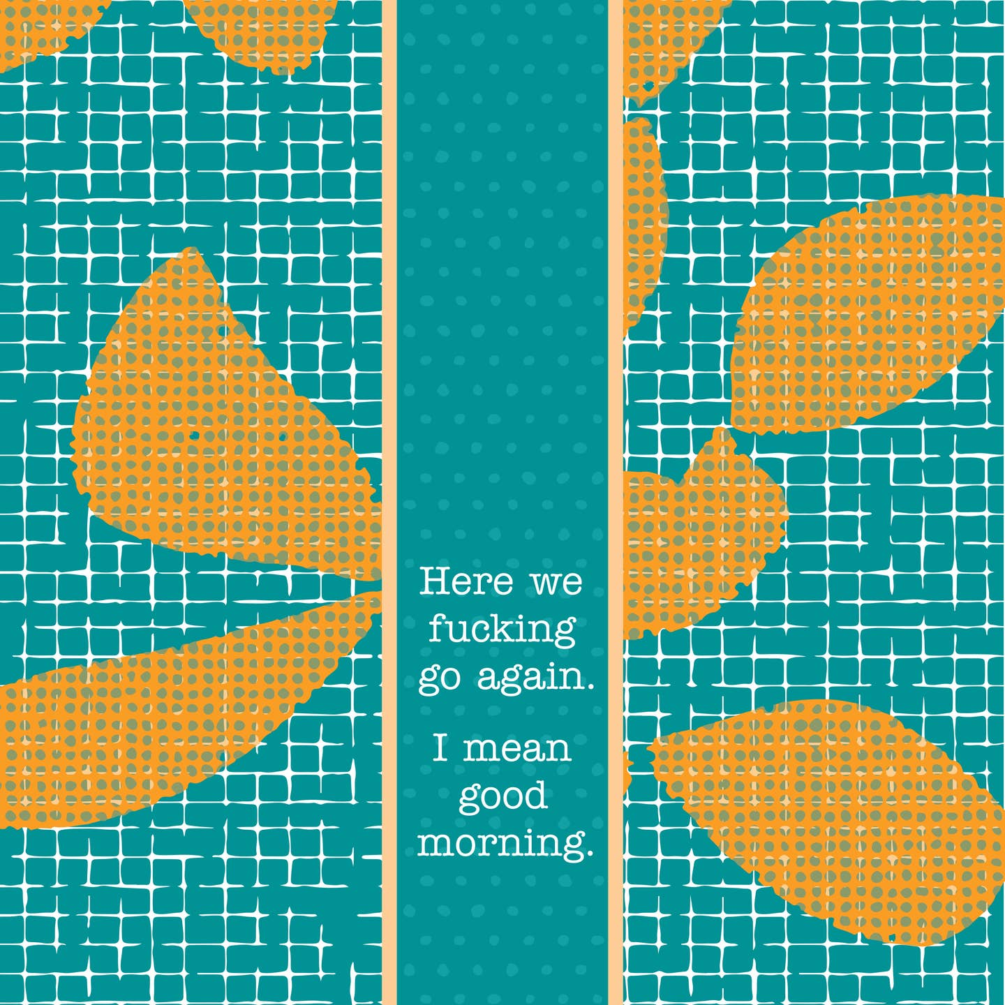 Good Morning - Funny Cotton Dish Towel - Mellow Monkey