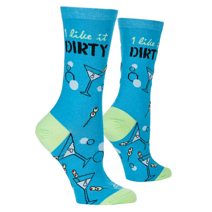 I Like It Dirty - Women's Crew Socks - Mellow Monkey