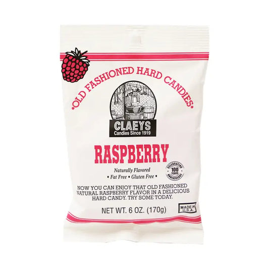 Nostalgic Old Fashioned Claey’s Raspberry Sanded Hard Candy - Mellow Monkey