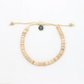 Ahiki Natural Bead Anklet - Cream - Mellow Monkey