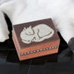 Cat - Jewelry Trinket Box - 2-3/4-in