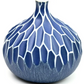 Tiny Porcelain Bud Vase - Blue Scale - 2.5" x 2.5" - Mellow Monkey