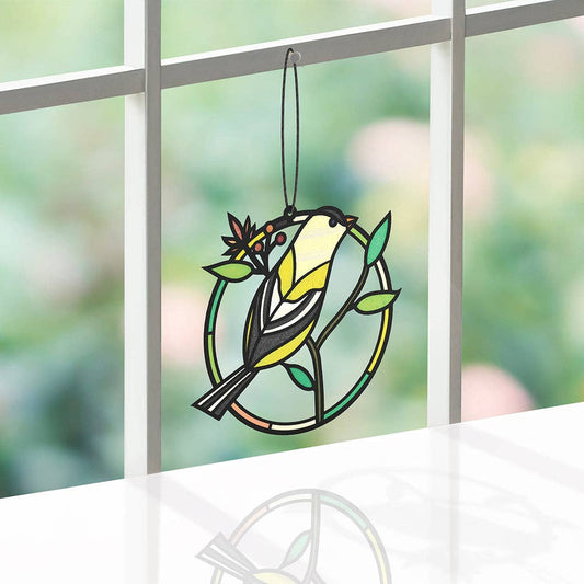 Goldfinch's Song Suncatcher Card - Mellow Monkey