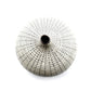 Tiny Congo - Handcrafted Porcelain Bud Vase - White with Black Grid Lines - 2.5 x 2.5 x 2.6 in - Mellow Monkey