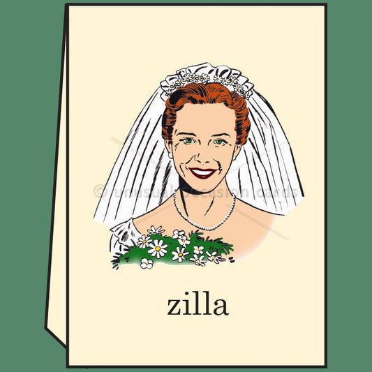 Bridezilla - Greeting Card