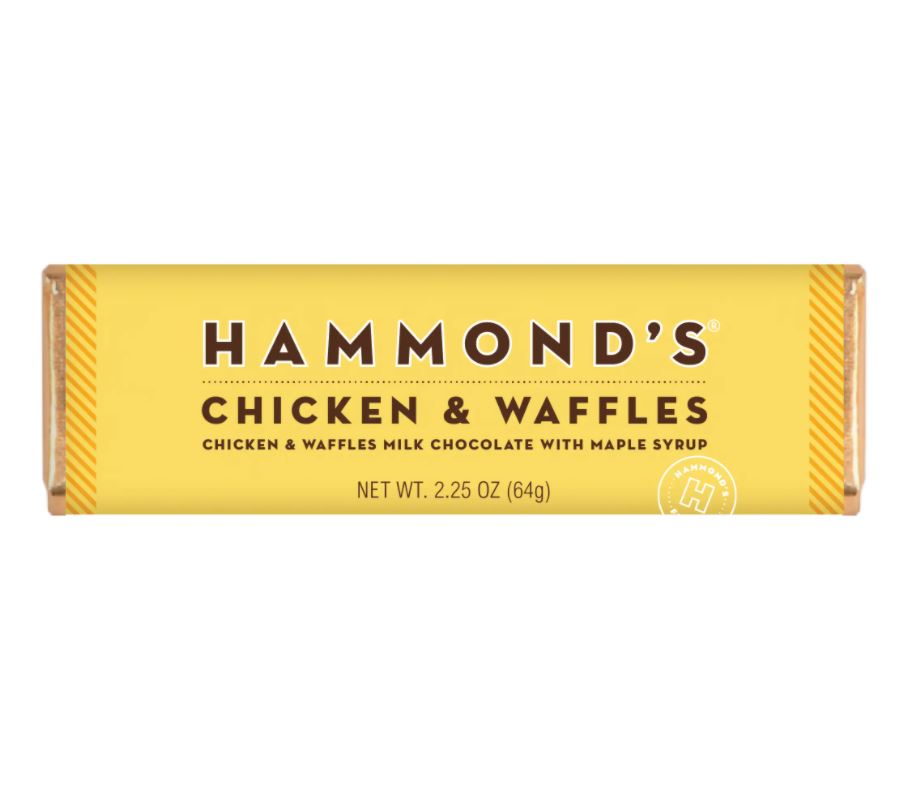 Candy Bar Chicken and Waffles - Milk Chocolate with Maple Syrup 2.25-oz - Mellow Monkey